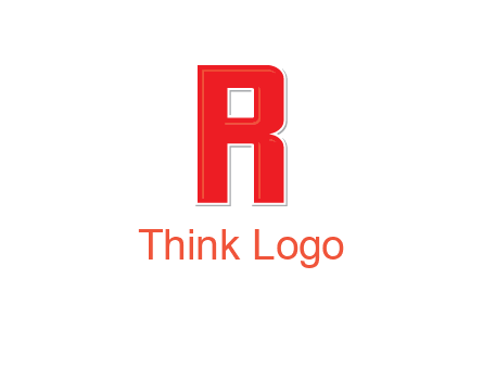 negative spacing letter I in letter R