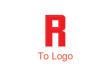 negative spacing letter I in letter R