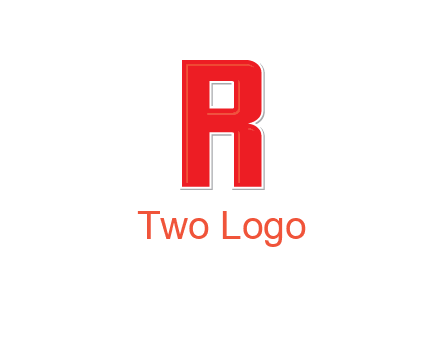 negative spacing letter I in letter R
