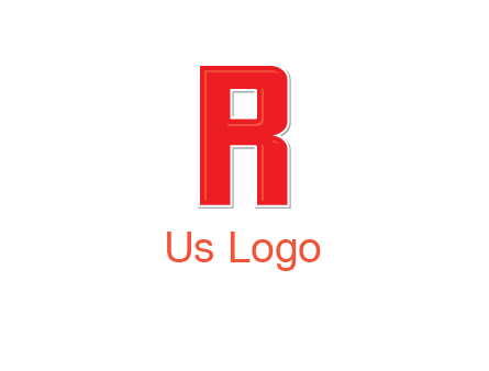 negative spacing letter I in letter R