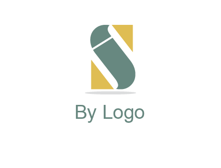 abstract letter I in letter S