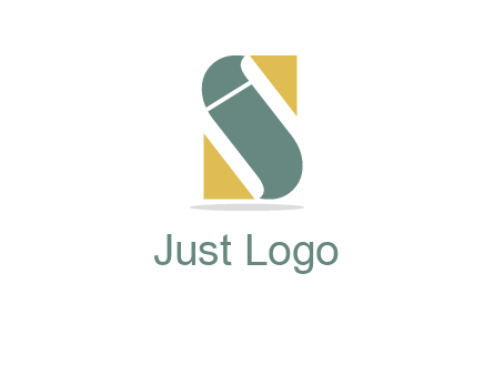 abstract letter I in letter S