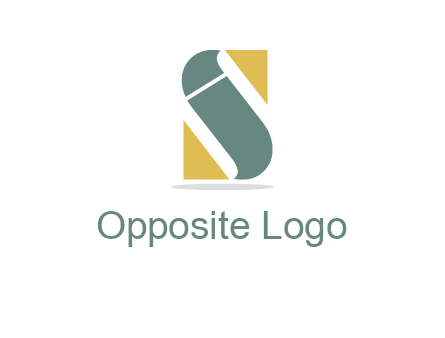 abstract letter I in letter S