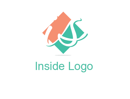 Letters i and s over the rhombus logo