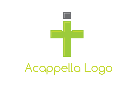 letter IT forming cross logo