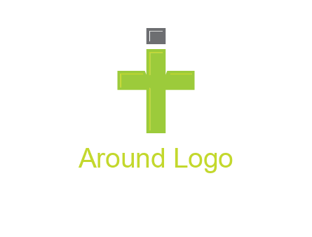 letter IT forming cross logo