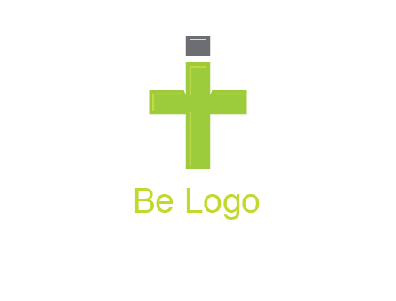 letter IT forming cross logo