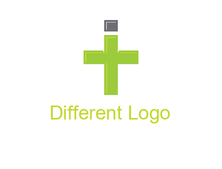 letter IT forming cross logo