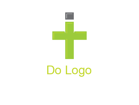 letter IT forming cross logo