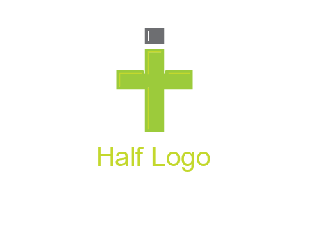 letter IT forming cross logo