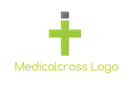 letter IT forming cross logo