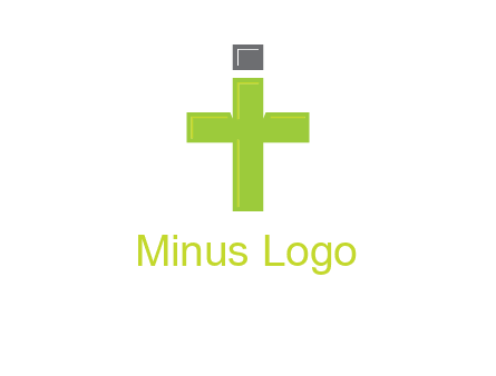 letter IT forming cross logo