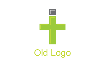 letter IT forming cross logo