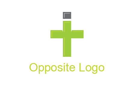 letter IT forming cross logo