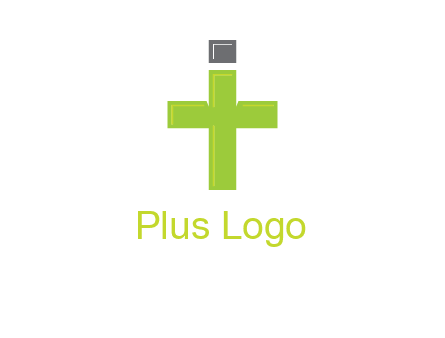 letter IT forming cross logo