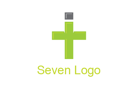 letter IT forming cross logo