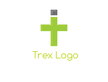 letter IT forming cross logo