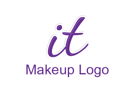 script font letter IT joined together