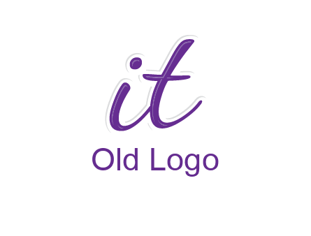 script font letter IT joined together