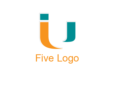 negative spacing letter U with letter I