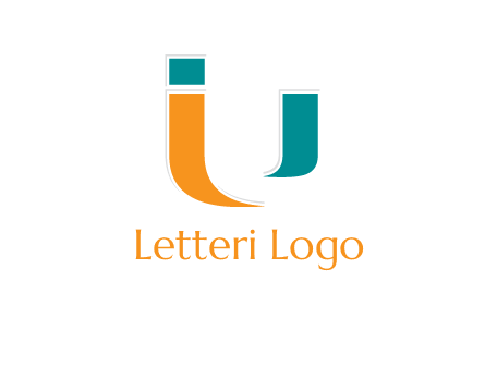negative spacing letter U with letter I