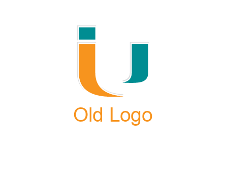 negative spacing letter U with letter I