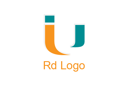 negative spacing letter U with letter I