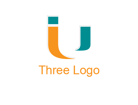 negative spacing letter U with letter I
