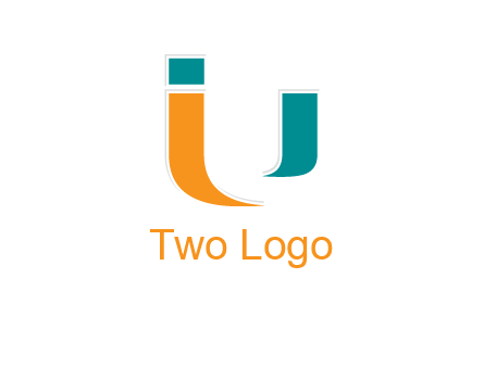 negative spacing letter U with letter I
