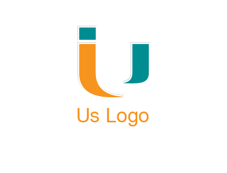 negative spacing letter U with letter I