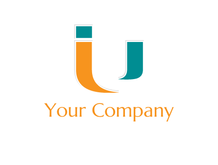 negative spacing letter U with letter I