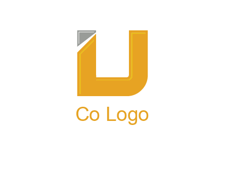 letter U forming letter I