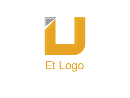 letter U forming letter I