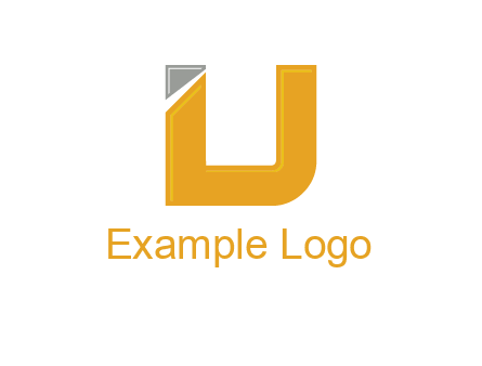 letter U forming letter I