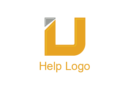 letter U forming letter I