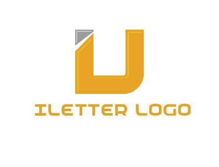 letter U forming letter I