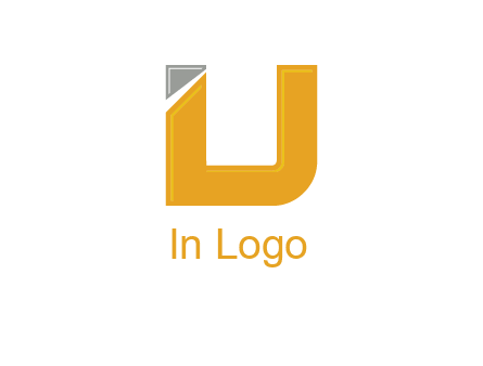letter U forming letter I