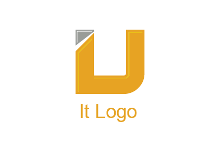 letter U forming letter I