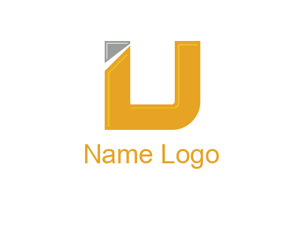 letter U forming letter I