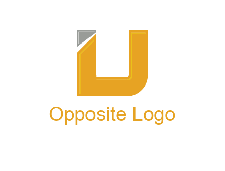 letter U forming letter I