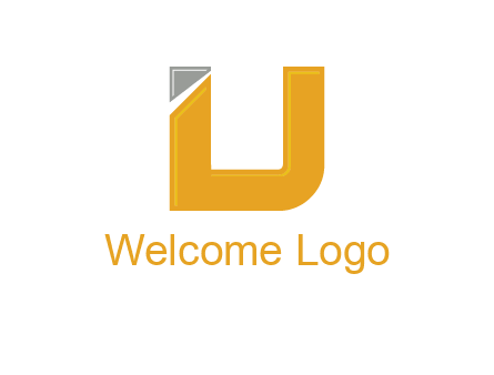 letter U forming letter I