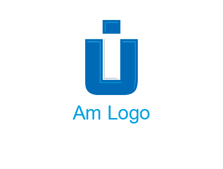 negative spacing letter I in letter U