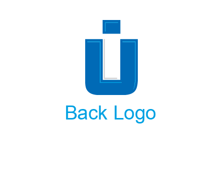 negative spacing letter I in letter U