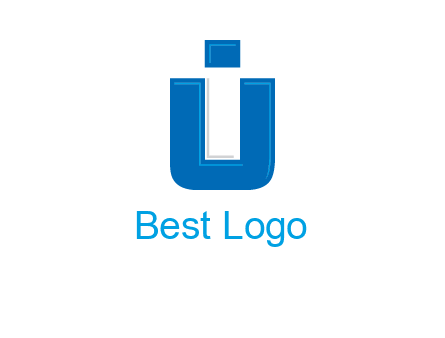 negative spacing letter I in letter U