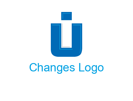 negative spacing letter I in letter U