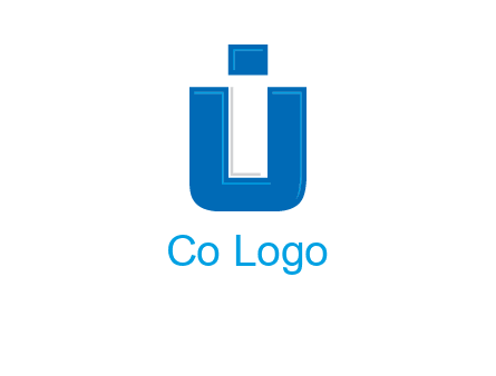 negative spacing letter I in letter U