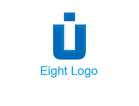 negative spacing letter I in letter U