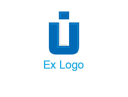 negative spacing letter I in letter U