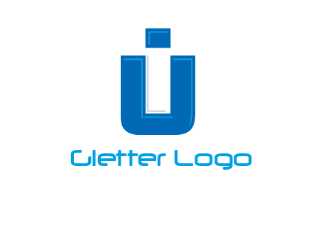 negative spacing letter I in letter U