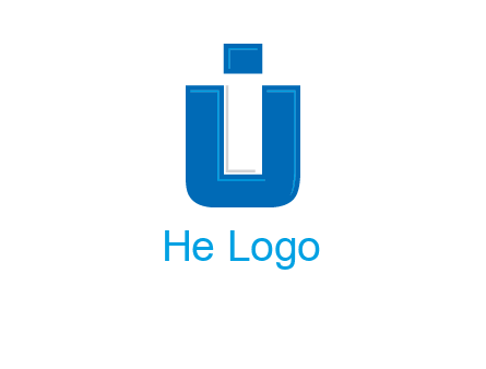 negative spacing letter I in letter U